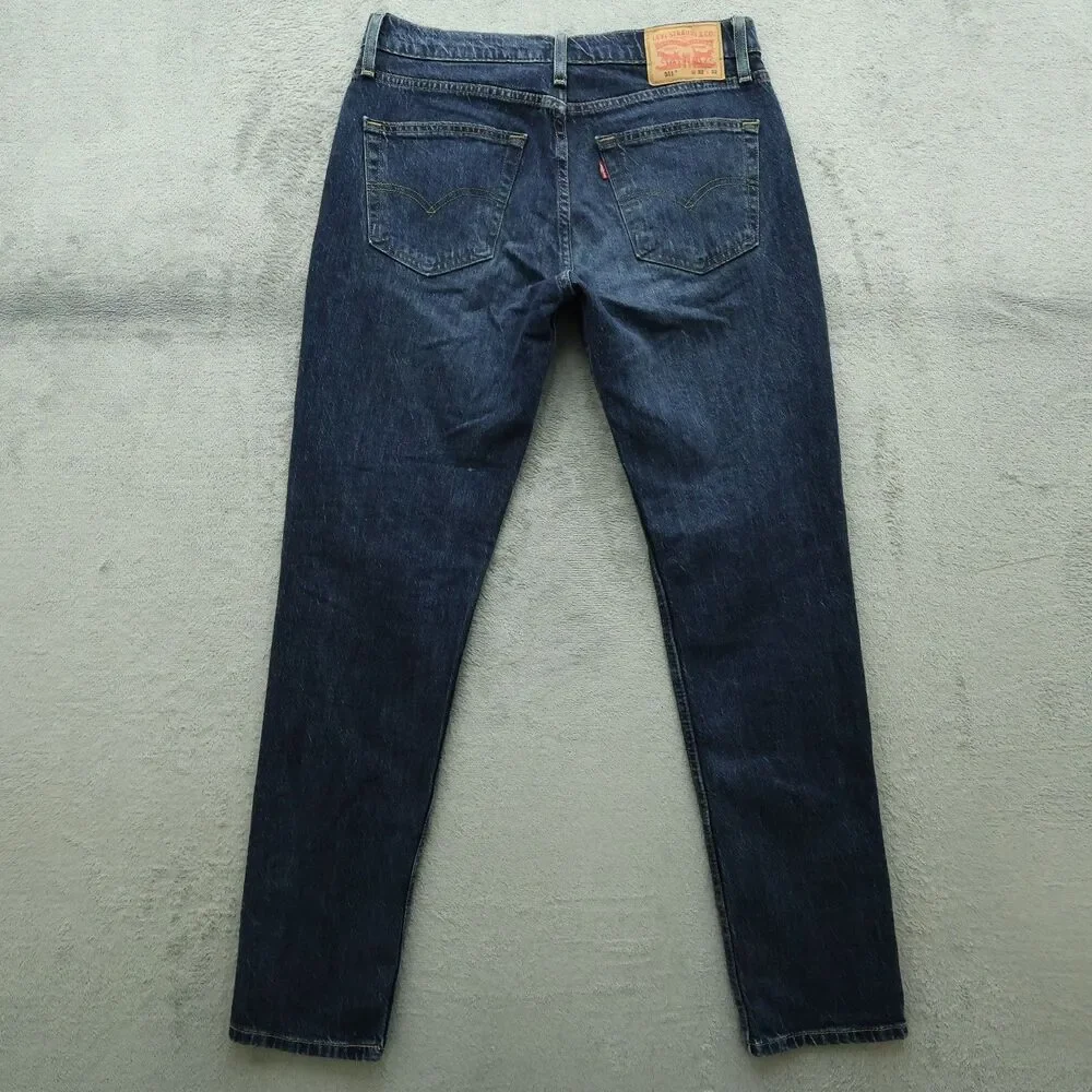 Levi's Jeans Mens 32x32 Blue 511 Slim Straight Flexible Denim Dark Wash